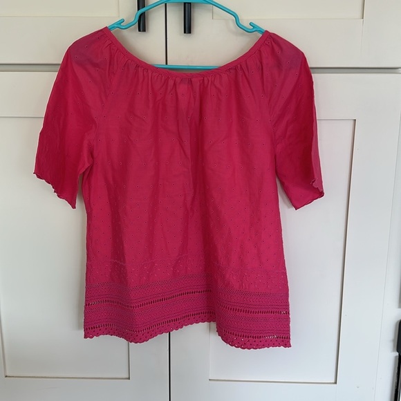 Lilly Pulitzer Eyelet Short Sleeve Top - Picture 11 of 12